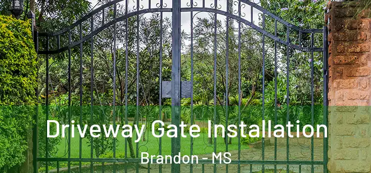  Driveway Gate Installation Brandon - MS